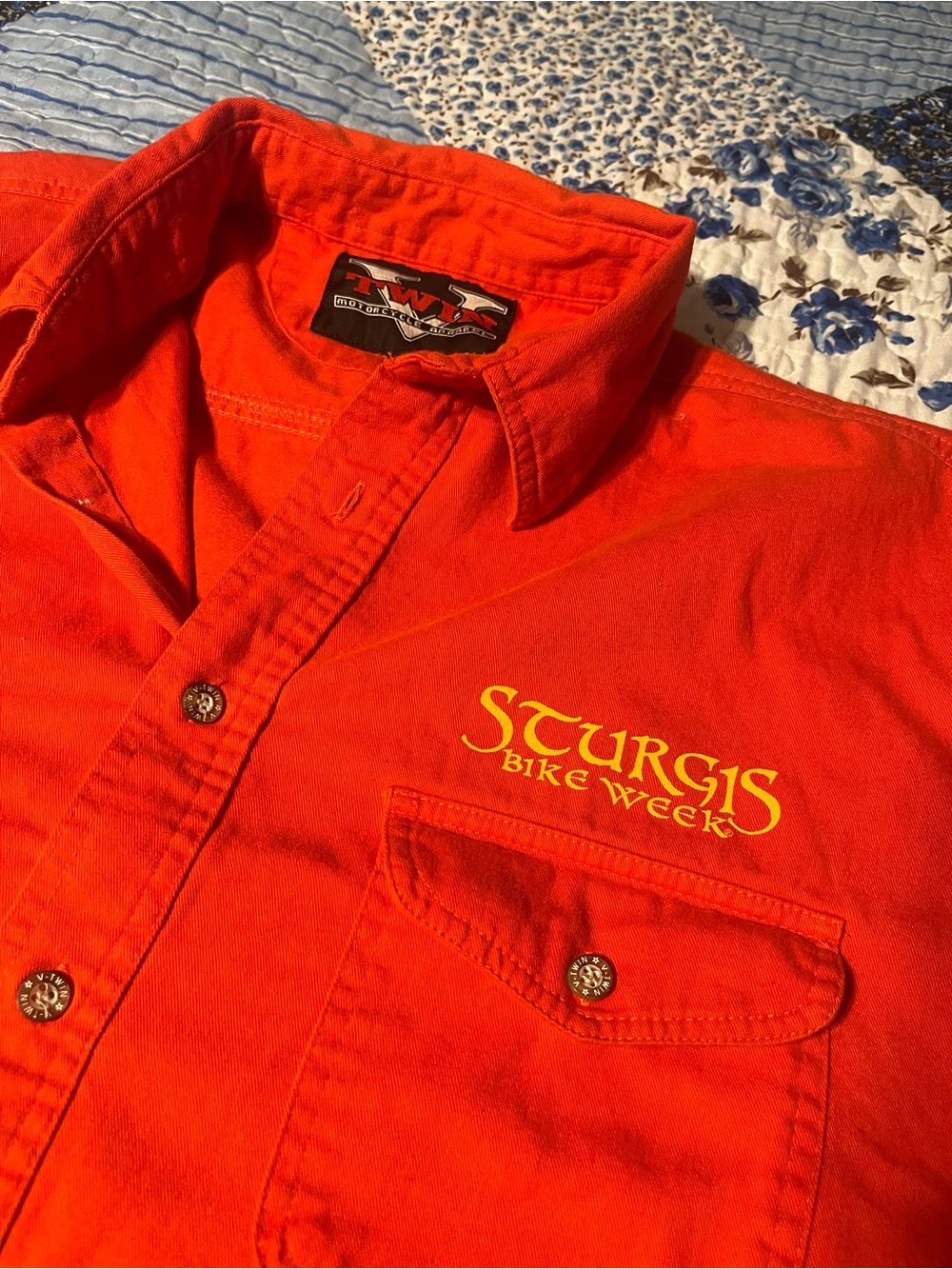 Sturgis Bike Week Men’s 2XL Sleeveless Button Up Shirt 2007